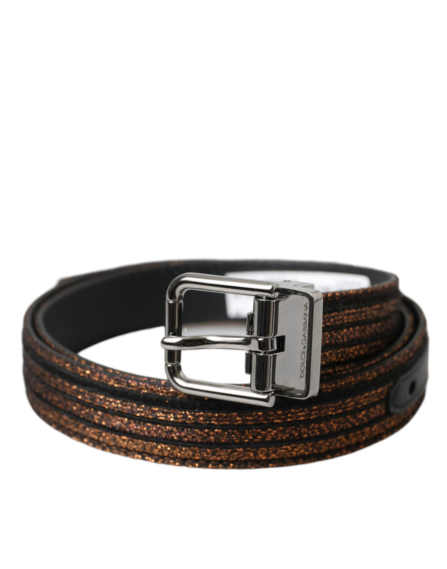 Dolce & Gabbana Leather belt in gold