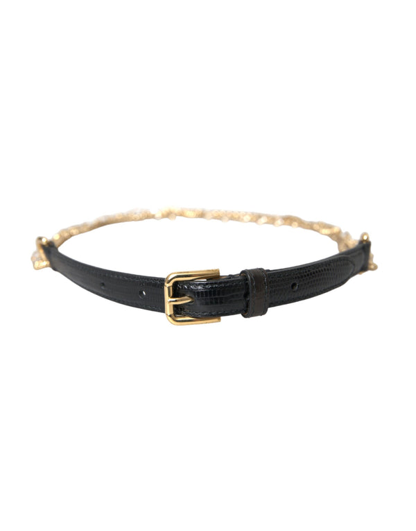 Dolce & Gabbana 50% Calf Leather belt in black