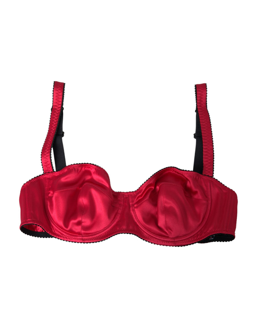 Dolce & Gabbana 94% Silk 6% Elastane bra in red