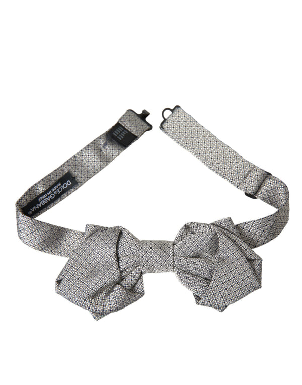 Dolce & Gabbana 100% Silk bow tie in gray