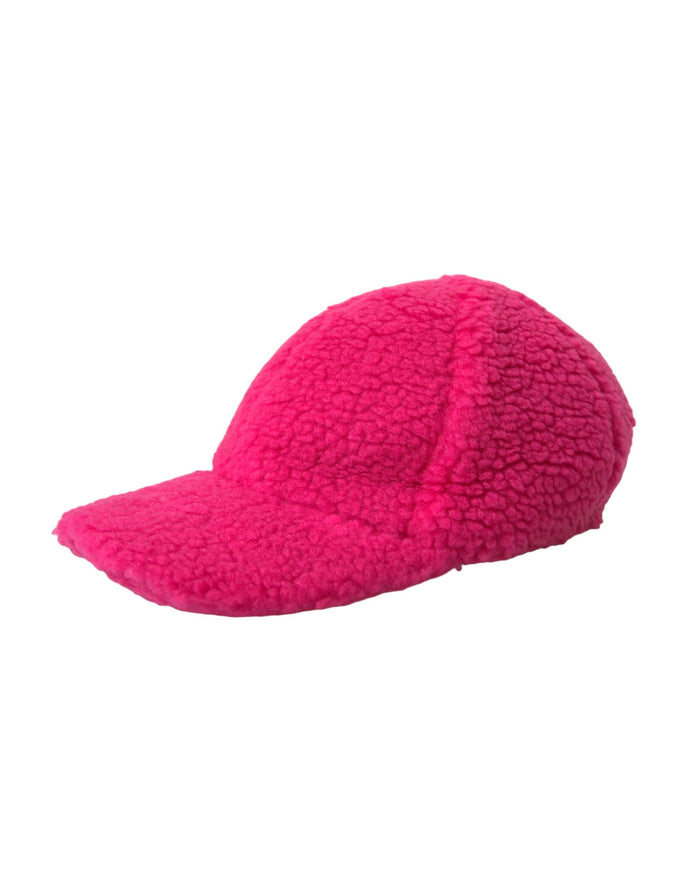 Dolce & Gabbana HAT9536 72% Virgin Wool baseball cap in pink — view 2