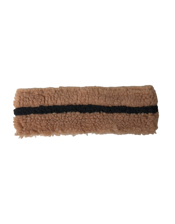 Dolce & Gabbana HAT9596 62% Virgin Wool headband in brown