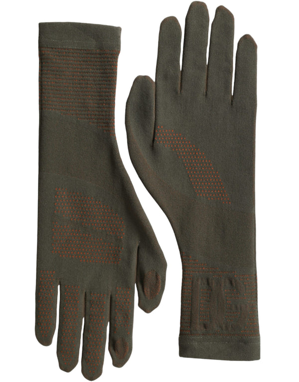Dolce & Gabbana 97% Cotton gloves in brown