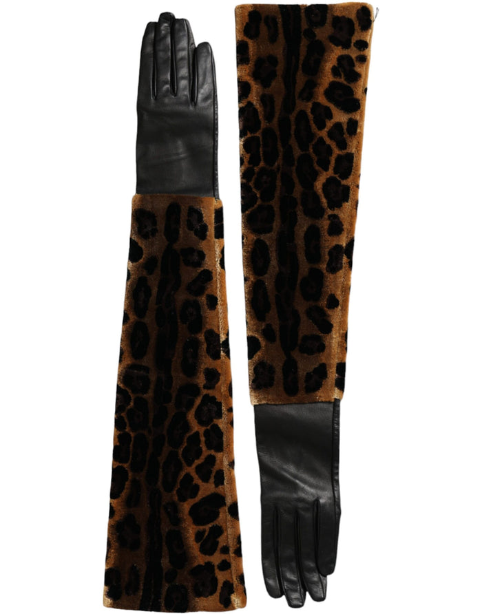 Dolce & Gabbana 50% Leather gloves in brown