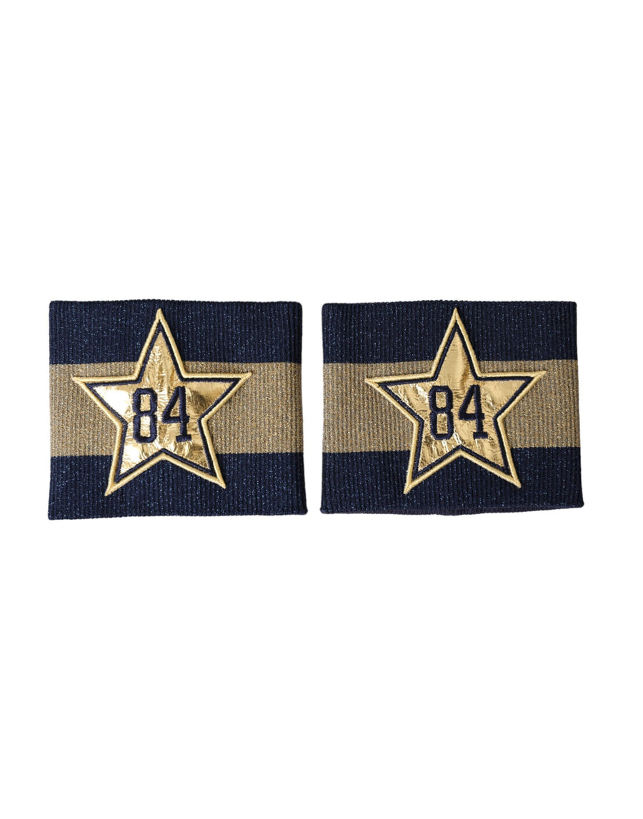 Dolce & Gabbana 77% Viscose 23% Polyester Film Fiber cufflinks in navy