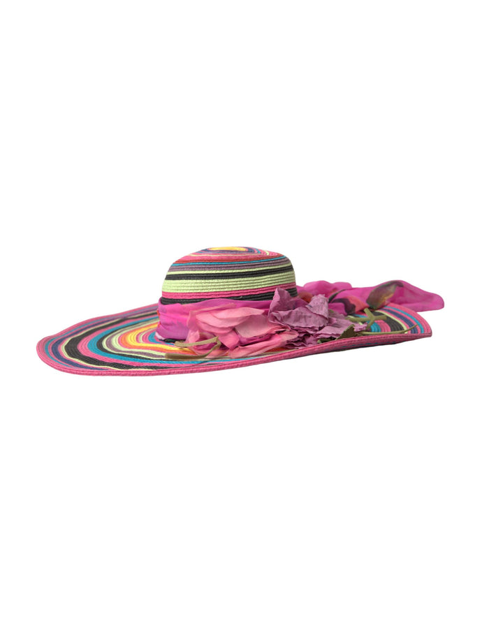 Dolce & Gabbana HAT9522 100% Straw sun hat in multicolor — view 2