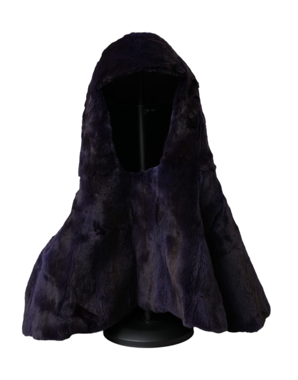 Dolce & Gabbana HAT9564 100% Weasel fur winter hat in black