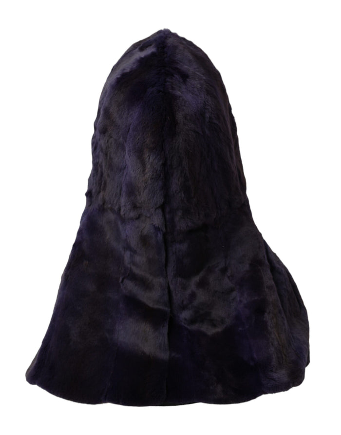 Dolce & Gabbana HAT9564 100% Weasel fur winter hat in black — view 2
