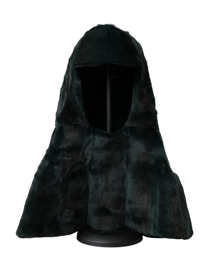 Dolce & Gabbana HAT9565 100% Weasel fur winter hat in black