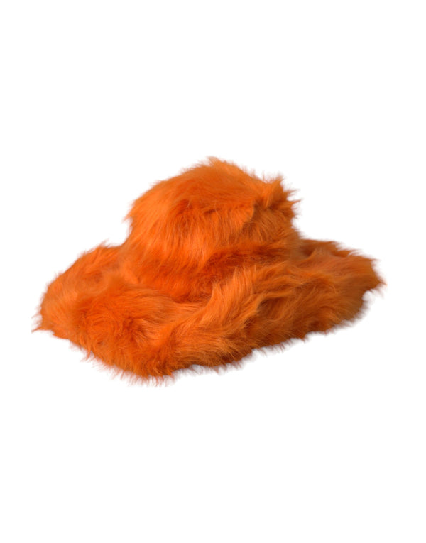 Dolce & Gabbana HAT9571 100% Polyester (exterior and lining) fedora in orange