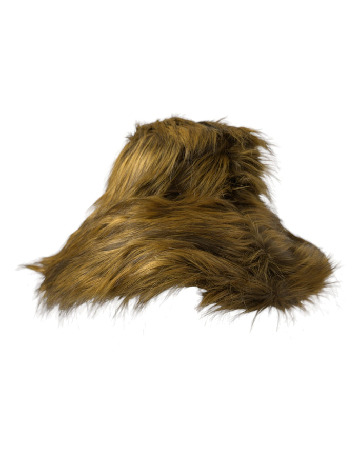 Dolce & Gabbana HAT9572 83% Modacrylic 13% Polyester 4% PO bucket hat in brown — view 2