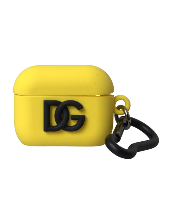 Dolce & Gabbana Rubber airpods case in yellow