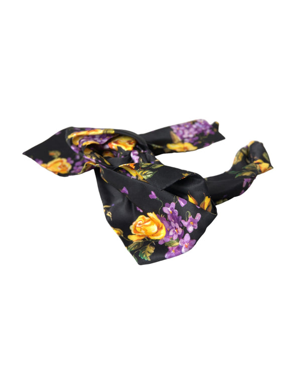 Dolce & Gabbana 100% Silk headband in black