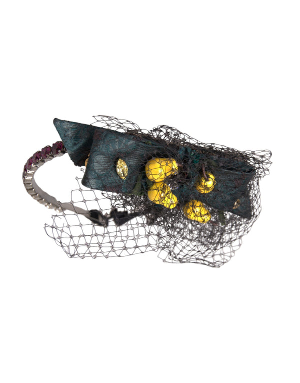 Dolce & Gabbana 26% Polyester headband in black