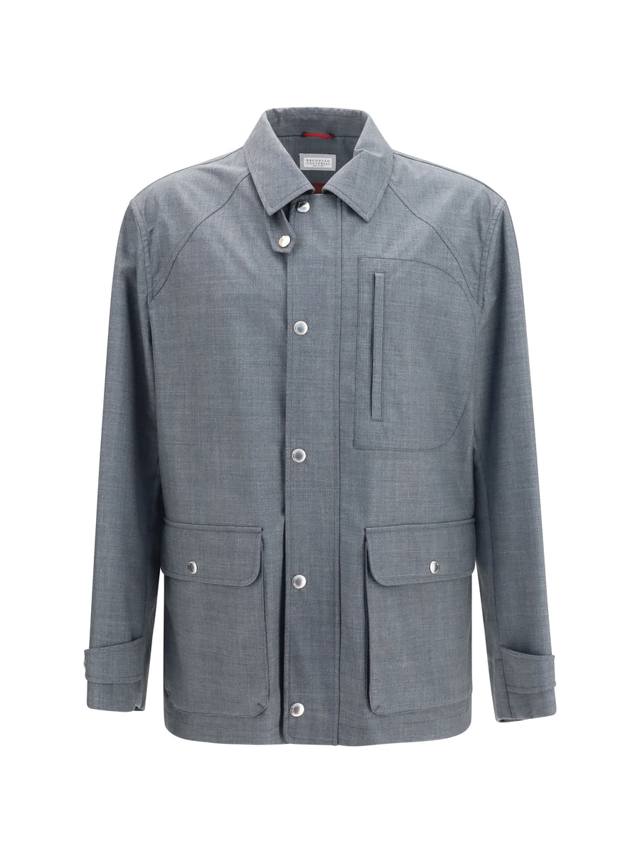 Virgin Wool Jacket With Pockets C004 Fleece Ovis Aries