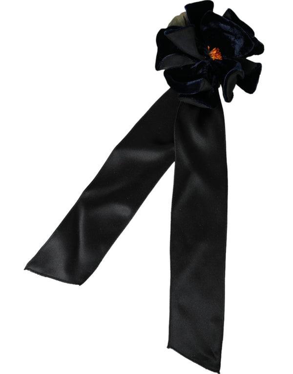 Dolce & Gabbana 65% Silk hair clip in black