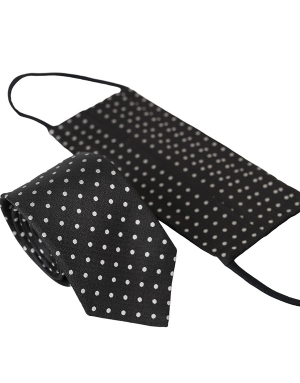 Dolce & Gabbana 100% Silk necktie in black