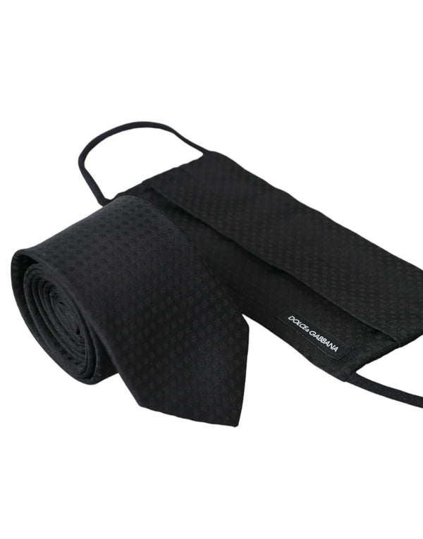 Dolce & Gabbana 100% Silk necktie in black