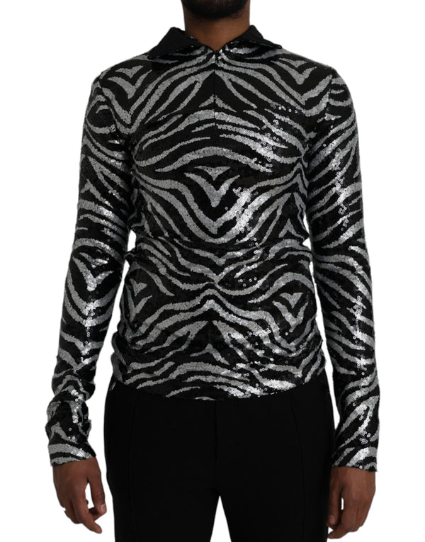 Dolce & Gabbana 97% Polyester sweater in black