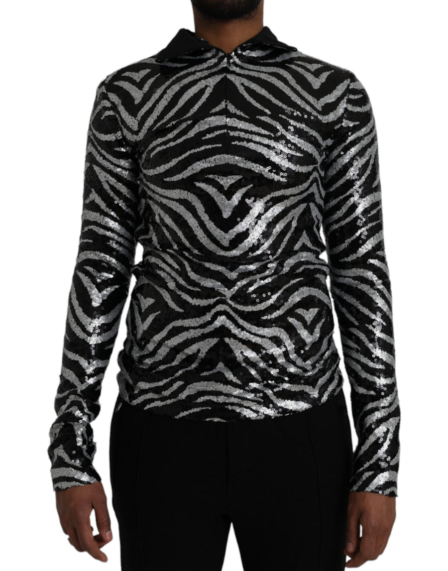 Dolce & Gabbana 97% Polyester sweater in black