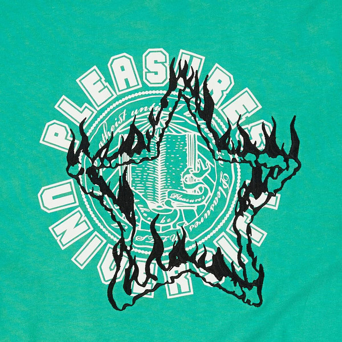 University Heavyweight Shirt Green Cotton Tshirt
