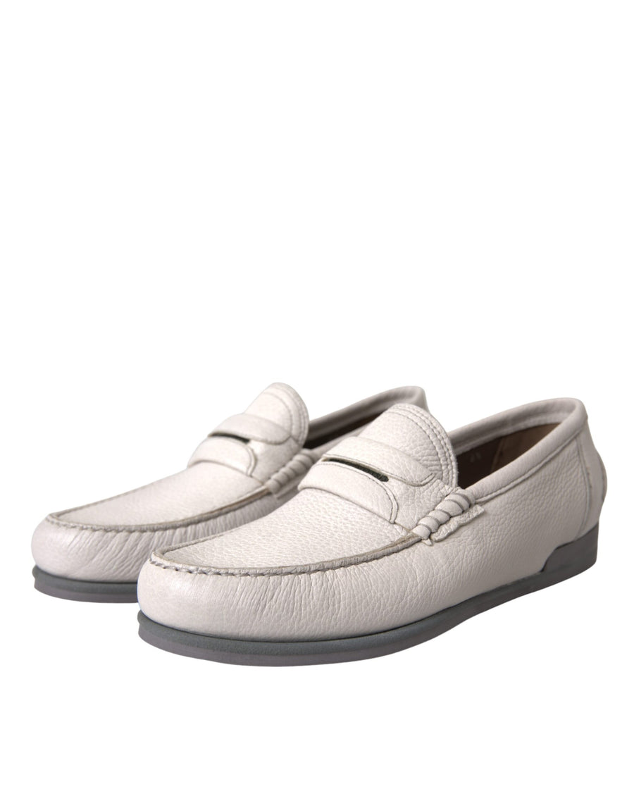 Dolce & Gabbana 100% Leather loafer in white