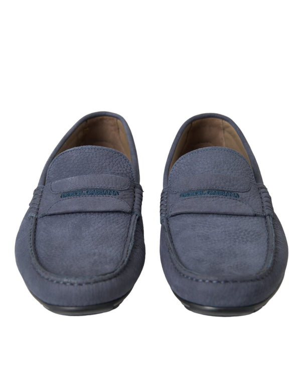 Dolce & Gabbana 100% Calfskin Leather moccasin in blue