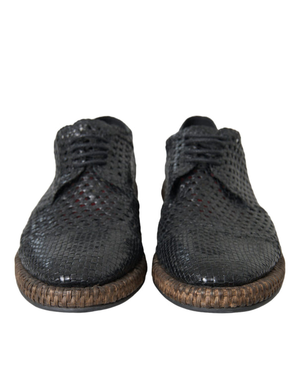 Dolce & Gabbana 100% Goat Leather derby shoe in black