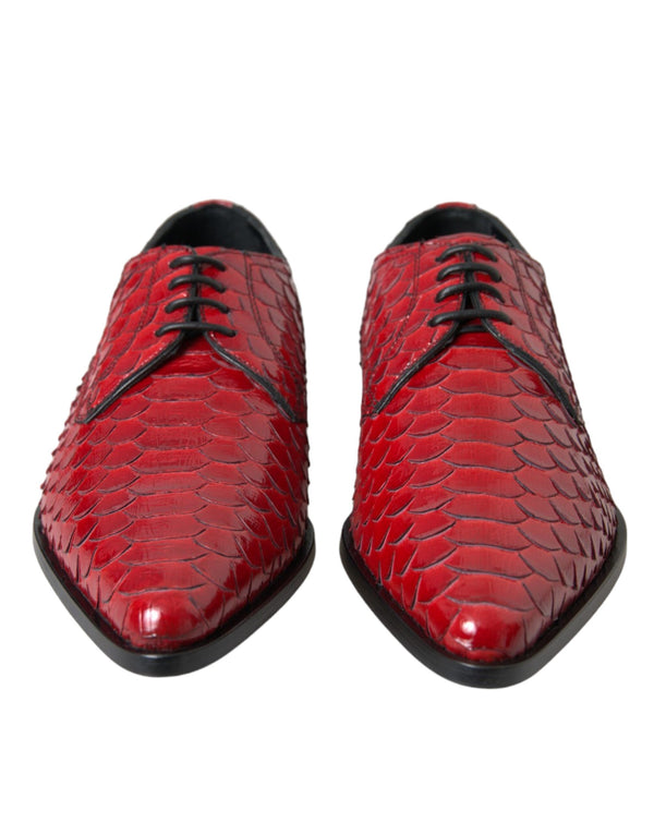 Dolce & Gabbana 100% Python Leather flat in red