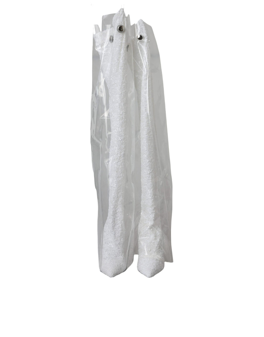 Dolce & Gabbana 60% Polyester boot in white