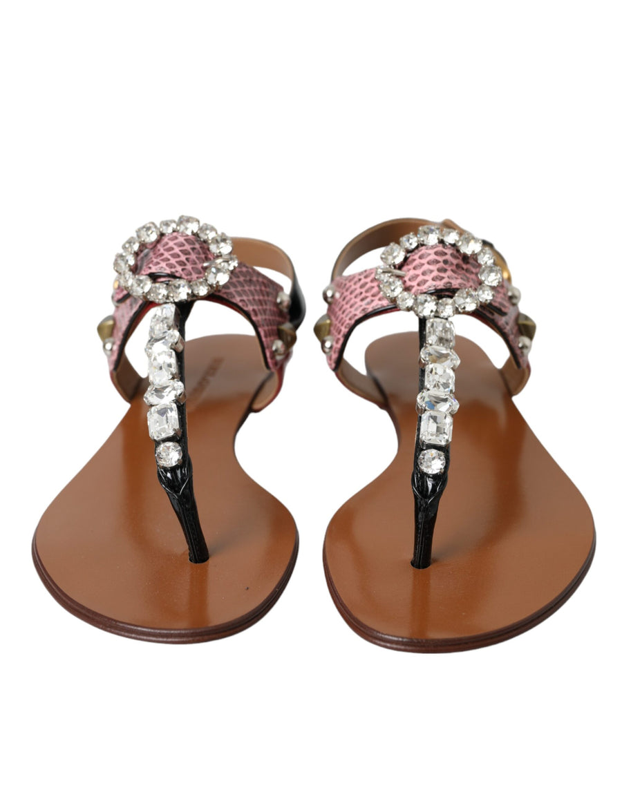 Dolce & Gabbana 60% Ayers 40% Lamb Leather sandal in multicolor