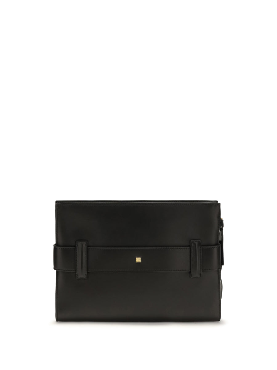 Leather Clutch Anthem Black Lamb Shoulder Bags