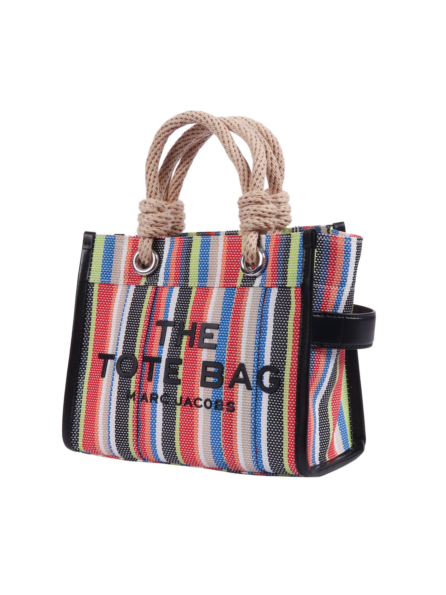 The Small Tote Red Pvc Polyester Handbag