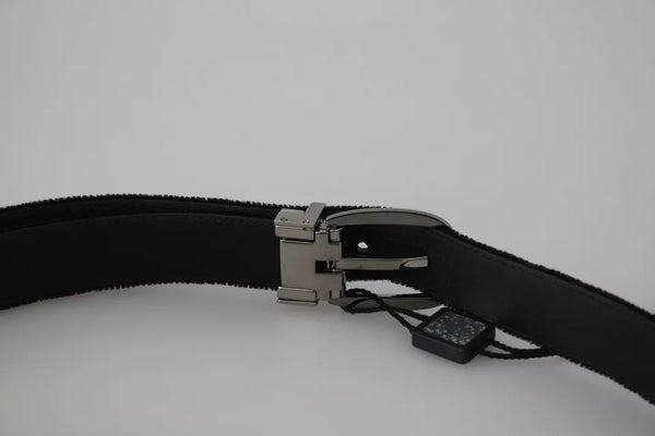 Dolce & Gabbana 90% Cotton Velvet belt in black