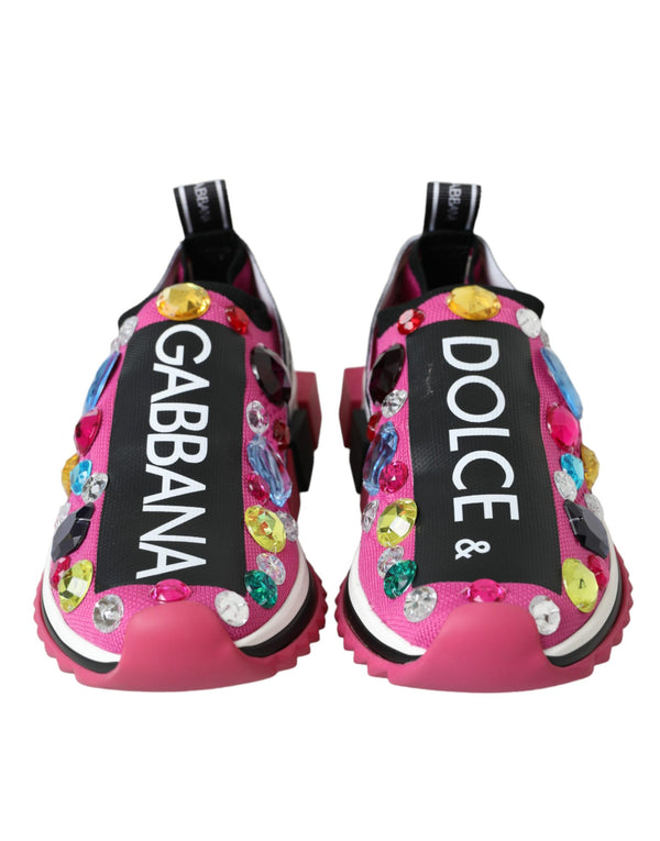 Dolce & Gabbana 70% Polyester 5% Elastane 2% Algodon sneaker in pink