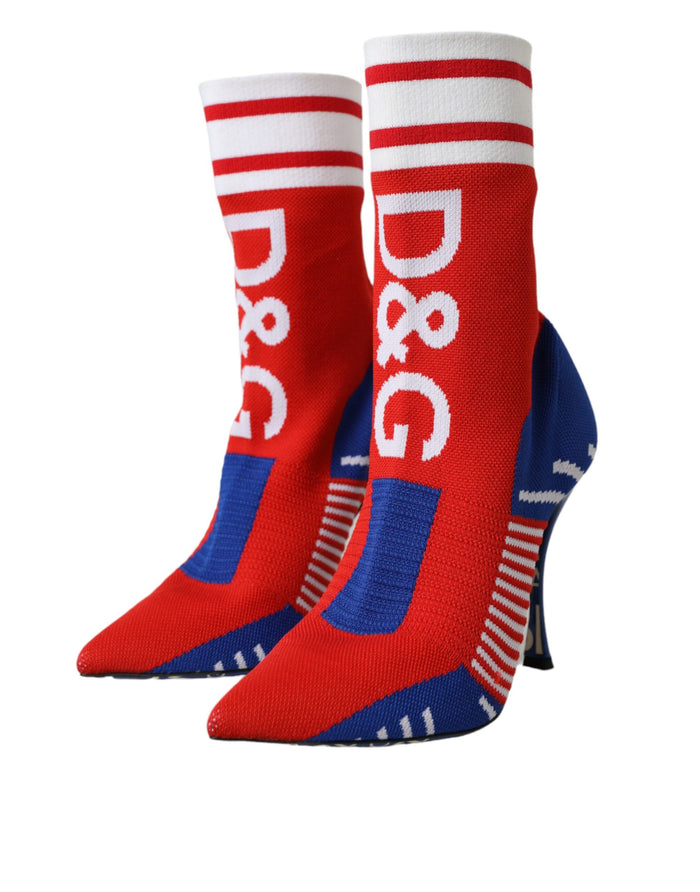 Dolce & Gabbana 90% Polyester boot in red — view 2