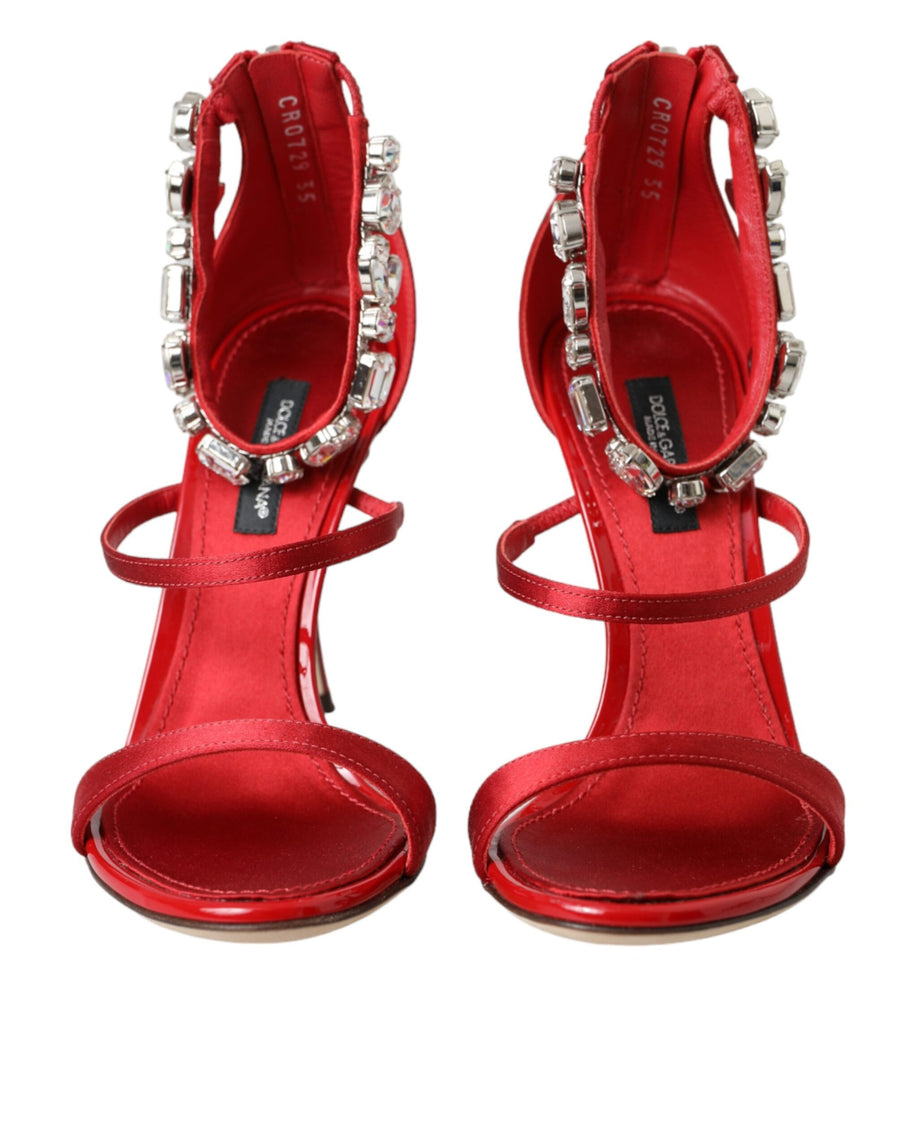 Dolce & Gabbana 3% Goat heel sandal in red