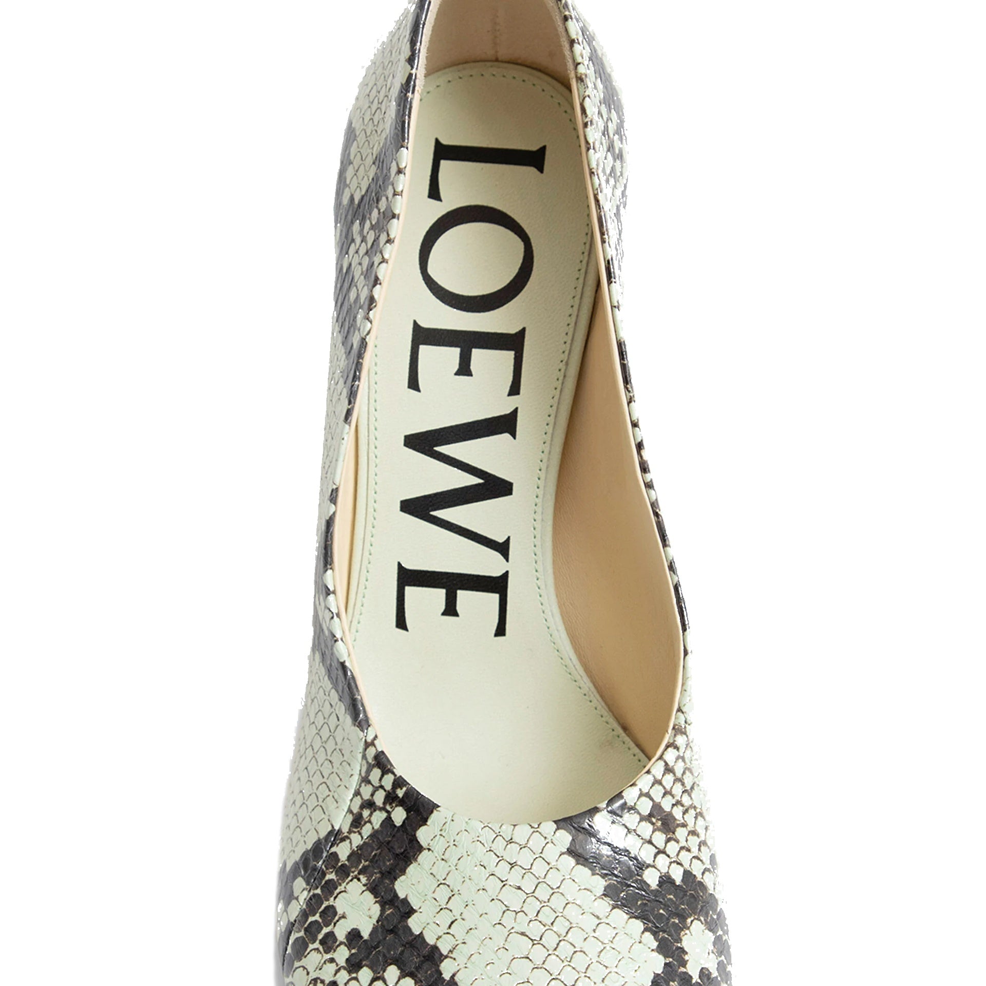 Loewe Toy Sneakskin Pumps Green Goat Leather
