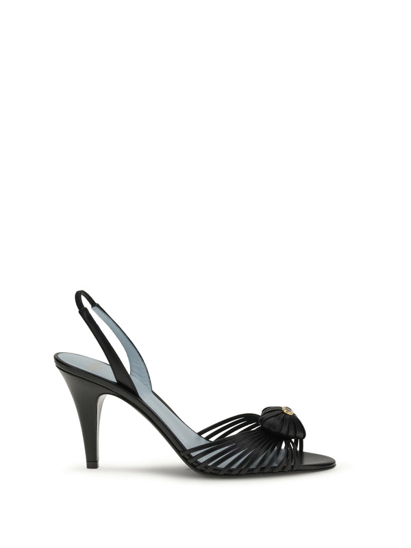 Valentino Garavani Upper: 100% Goatskin; Sole: 100% Calf Leather sandal in black