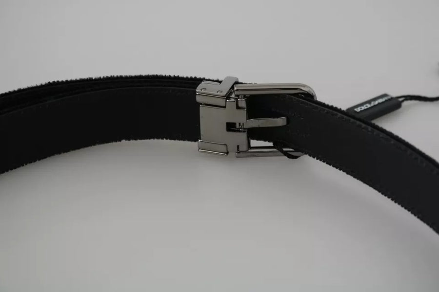 Dolce & Gabbana Leather outer belt in black