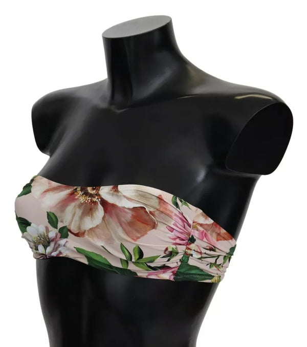 Dolce & Gabbana 75% Nylon bikini top in pink