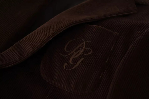 Dolce & Gabbana 100% Cotton (body); 100% Silk (lining) blazer in brown