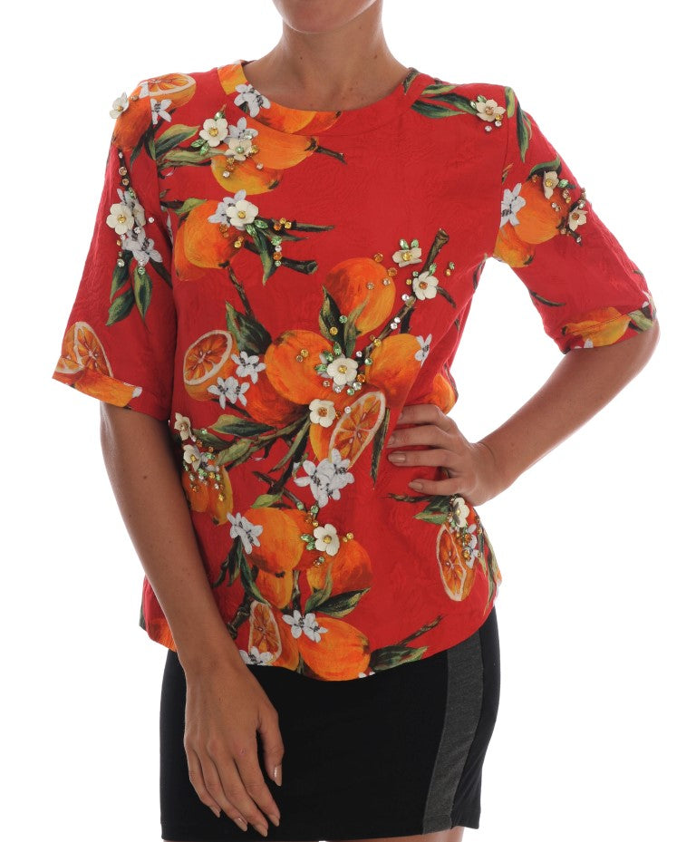Dolce & Gabbana 60% Cotton blouse in red