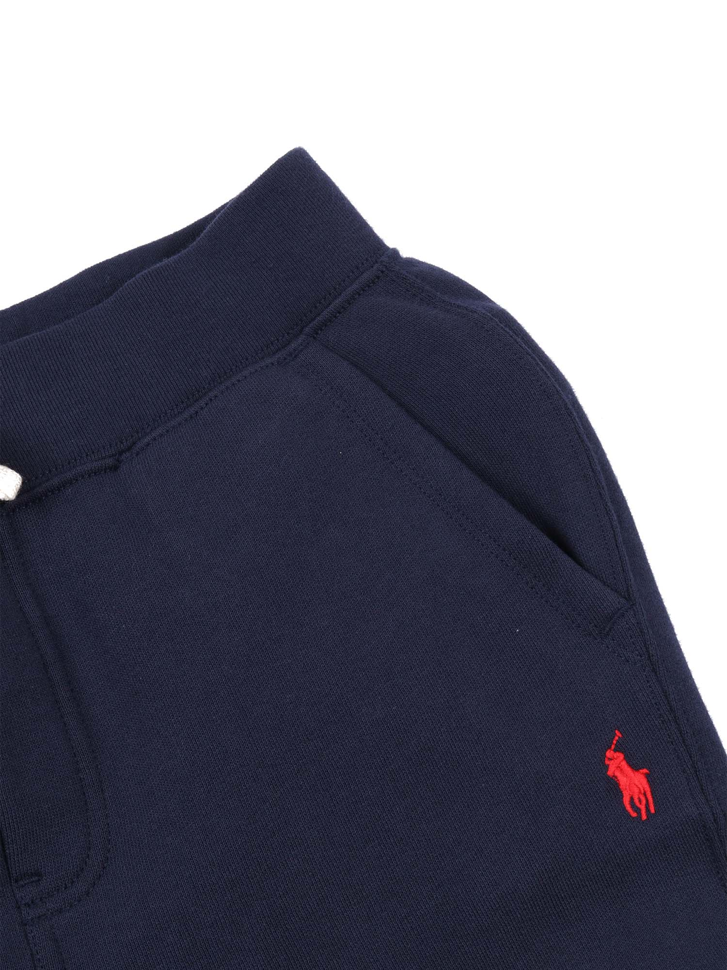 JOGGER-BOTTOMS-PANT Blue Cotton Polyester Trackpants