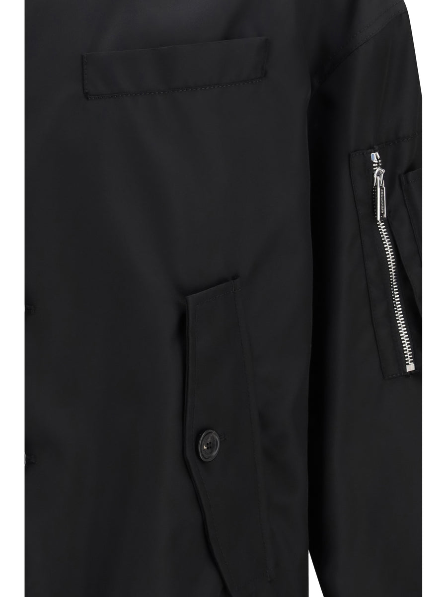 Bomber Jacket Hybrid Black Polyamide Suits