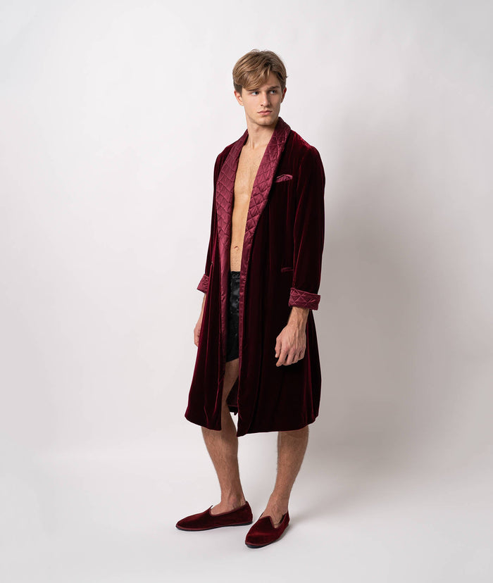 Robe William Darkred Velvet