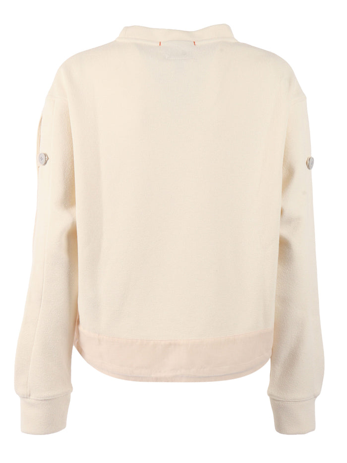 REONA - WOMAN CREW NECK SWEATSHIRT White