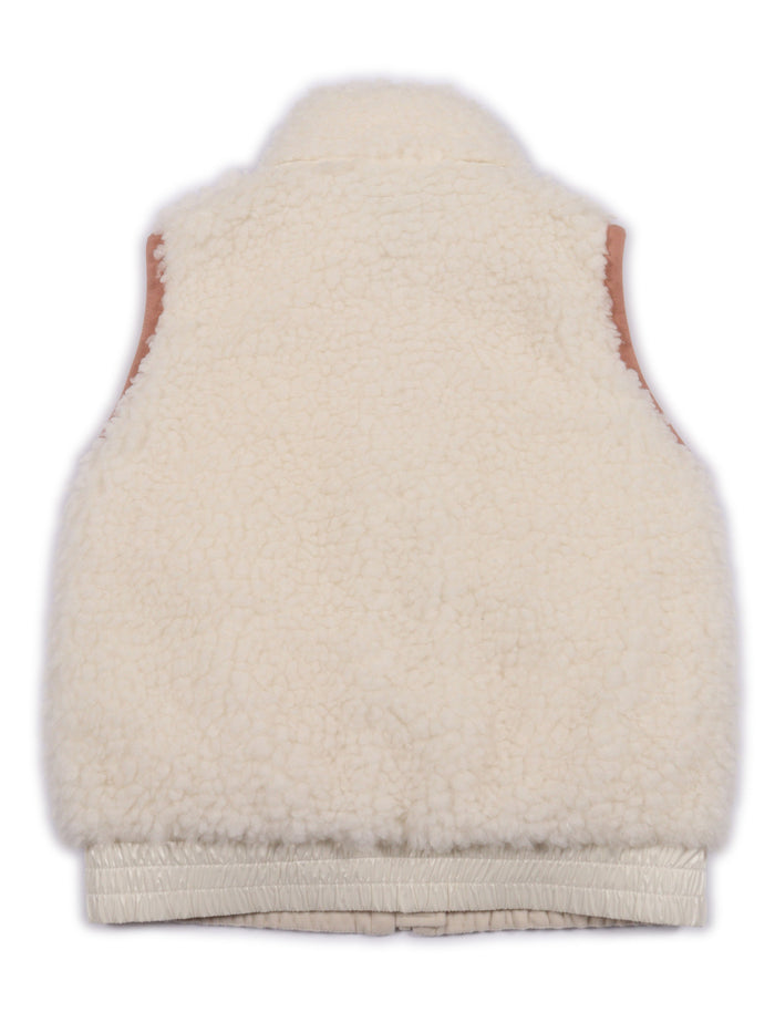 Vest White Sleeveless Puffer