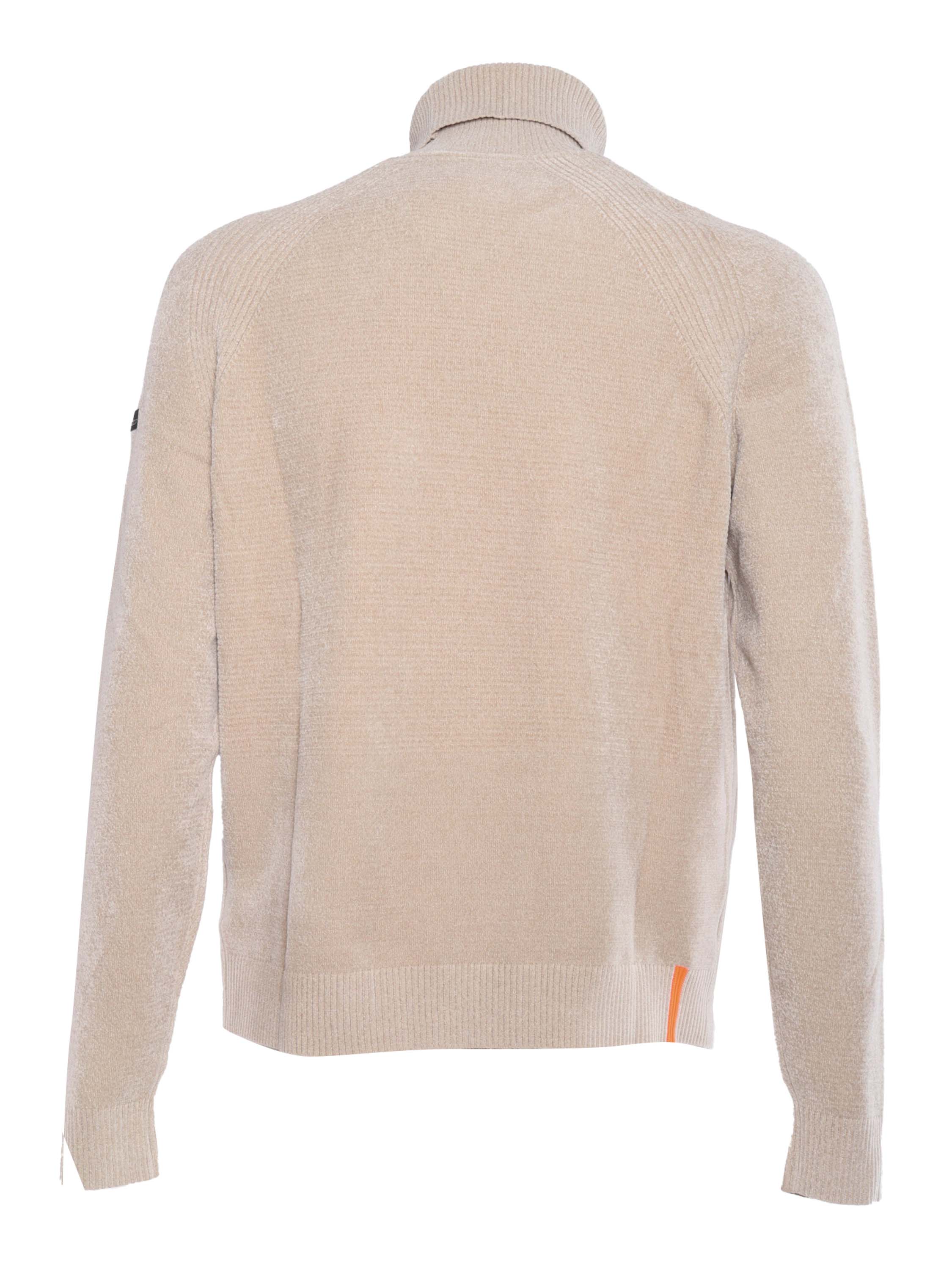 Velvet Turtleneck Knit Beige