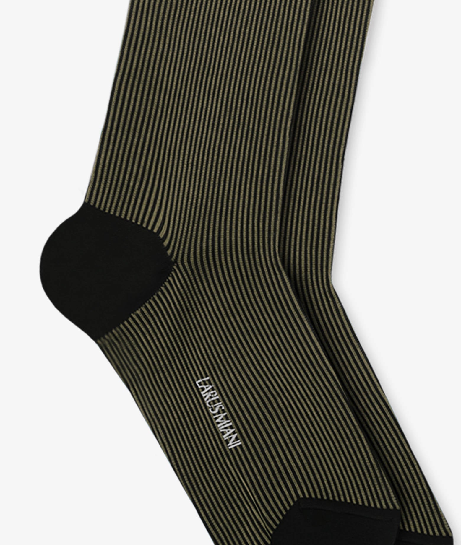 Long Striped Socks Darkred